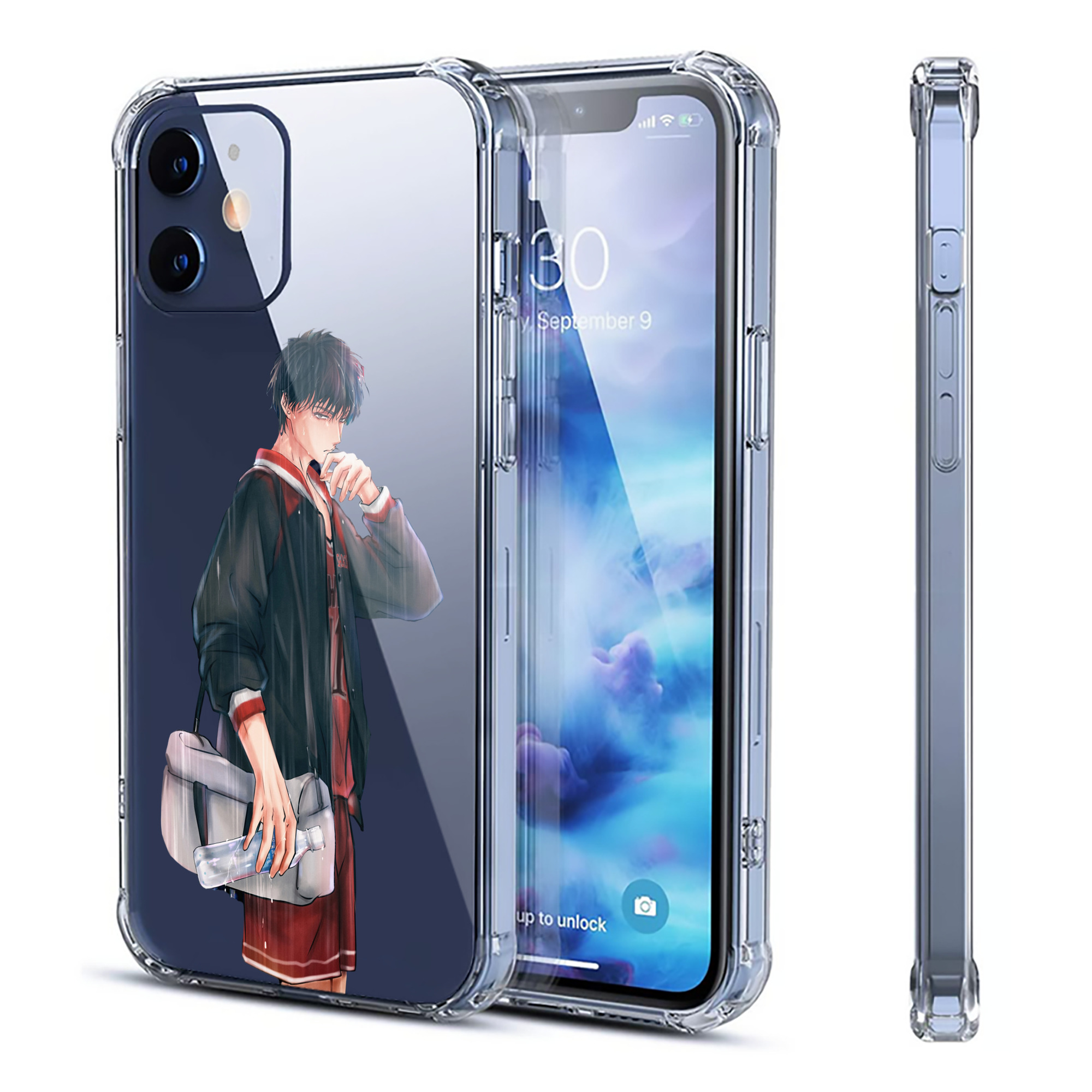 （画像用） SLAM DUNK／スラムダンク 【iPhone 12シリーズ対応】透明スマホケース（クリアソフトケース）